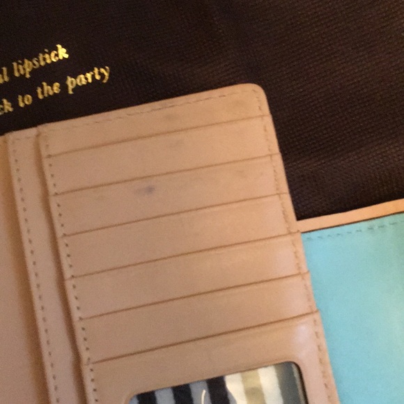 Large turquoise blue Kate spade wallet - Picture 5 of 7